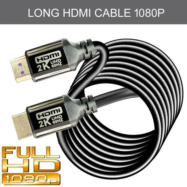 Alt view image 4 of 5 - HDMI Cable 80FT 1.4 10.2Gbps, Bright Aluminum Plating Shell, High Speed HDMI Cables 2K60 1080P eARC HDR HDCP 2.2 2.3 Compatible with Apple TV 2K Roku Sony LG Samsung Xbox Series X RTX 3080 P