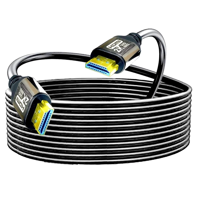 Alt view image 3 of 5 - HDMI Cable 80FT 1.4 10.2Gbps, Bright Aluminum Plating Shell, High Speed HDMI Cables 2K60 1080P eARC HDR HDCP 2.2 2.3 Compatible with Apple TV 2K Roku Sony LG Samsung Xbox Series X RTX 3080 P