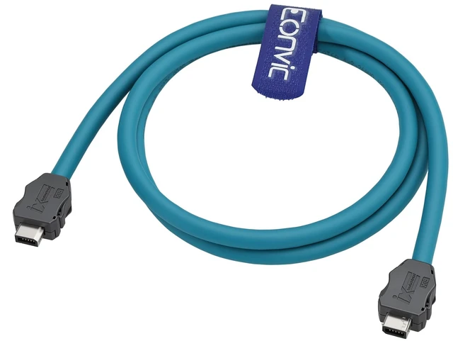 Main image of Eonvic IX Industrial IX30G-A-10S-CV A-Key Male to Male Cat6a 10Gbps High Flex Ethernet Cable for Industrial Switches PLCs Machine Vision Cameras Robot Controllers Industrial Sensors 50cm
