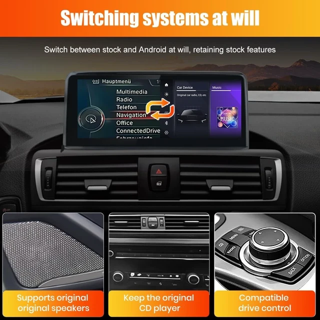Alt view image 4 of 5 - Junsun Car Radio for BMW NBT System 1 2 3 4 Series CarPlay Android Auto