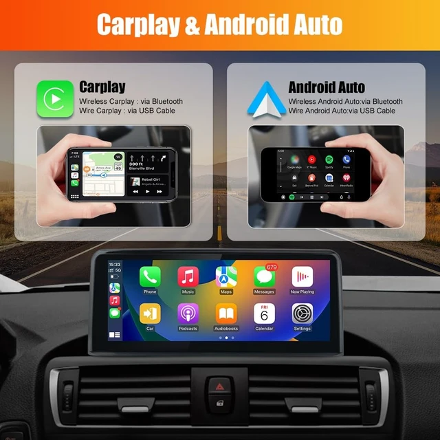 Alt view image 5 of 5 - Junsun Car Radio for BMW NBT System 1 2 3 4 Series CarPlay Android Auto