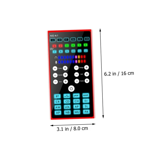Alt view image 2 of 5 - Artibetter 1Pc Mobile Phone Sound Card with Voice Changer and Dsp Noise Reduction Metal Mixer for Live Streaming and Audio Recording Phones and Computers