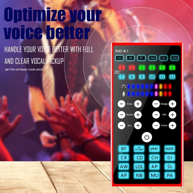 Alt view image 3 of 5 - Artibetter 1Pc Mobile Phone Sound Card with Voice Changer and Dsp Noise Reduction Metal Mixer for Live Streaming and Audio Recording Phones and Computers