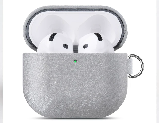 Alt view image 4 of 5 - LOPIE for AirPods 4 Case Cover, Vegan Leather with a Satin-Like Surface