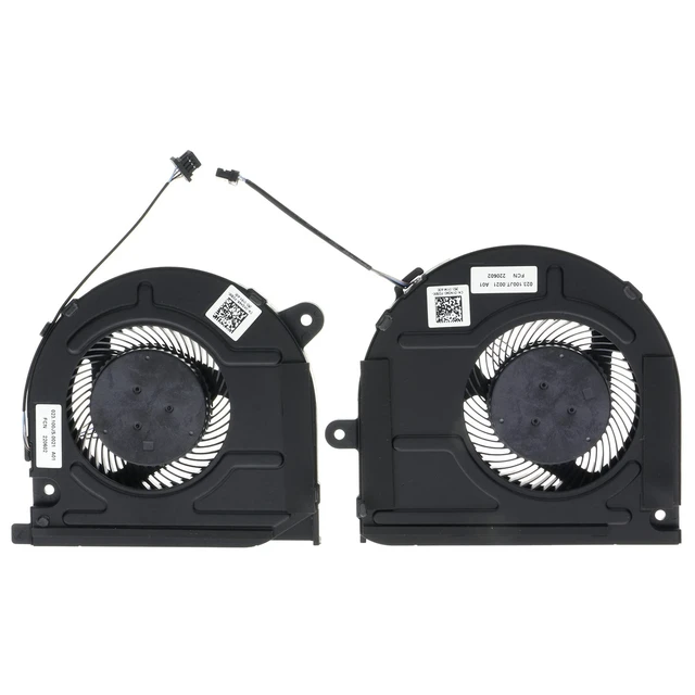 Alt view image 2 of 5 - CPU&GPU Cooling Fan Replacement for Dell Vostro 7500 7501 Inspiron 7501 P102F 0KGH4R 0YND40 FMF2 FMF3 DFS150705AF0T DFS150005AA0T