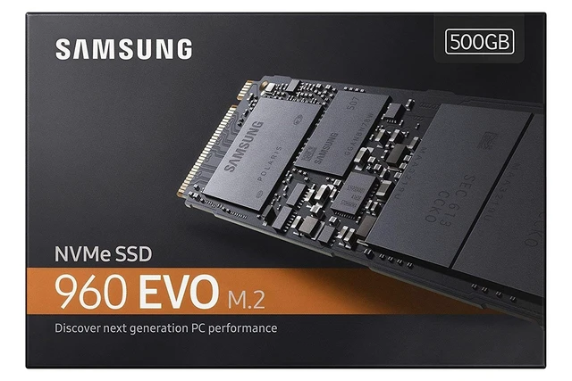 Alt view image 4 of 5 - Samsung 960 EVO 500GB Solid State Drive (MZ-V6E500BW) m.2 NVMe,Hybrid Drive