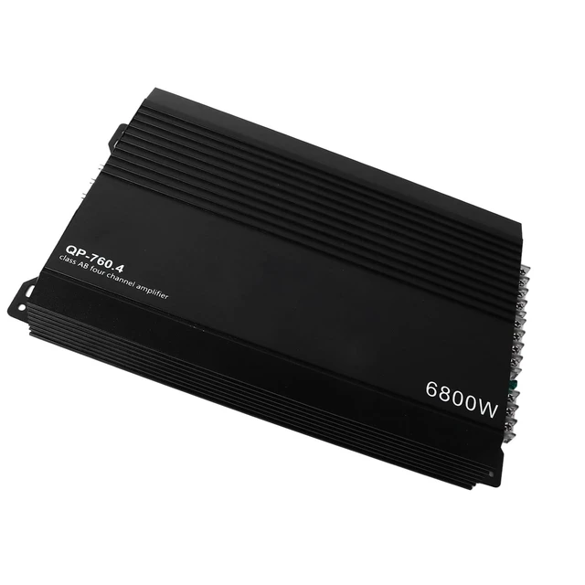 Alt view image 3 of 4 - 4 Channel Car Amplifier, Efficient Cooling System, Terminal Design, Copper Protection and Energy Storage with Dual Coil Transformer Efficiency for Car Audio System