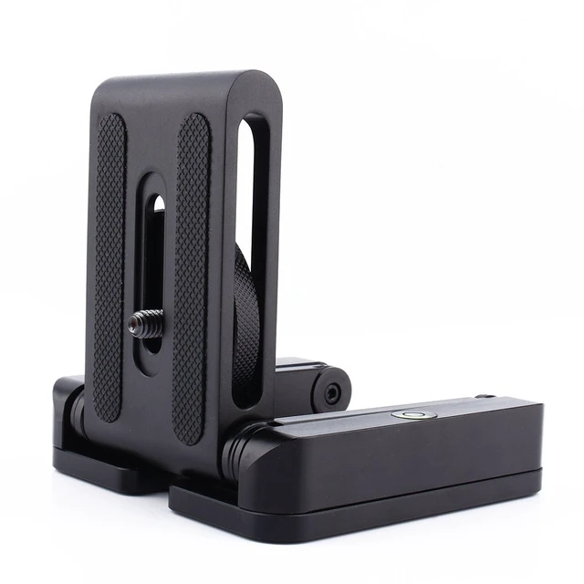 Alt view image 2 of 5 - Yosoo Quick Release Plate Aluminum Folding Tilt Head Camera Bracket Tripod with Spirit Level Use on DSLR Camera Camcorder Bracket Tripod