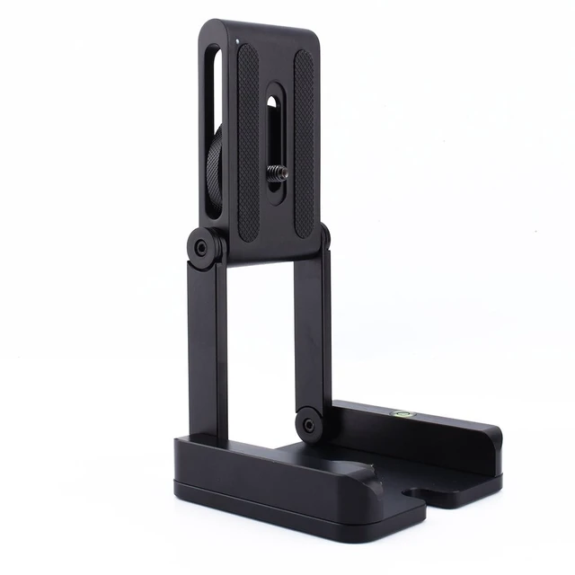 Alt view image 3 of 5 - Yosoo Quick Release Plate Aluminum Folding Tilt Head Camera Bracket Tripod with Spirit Level Use on DSLR Camera Camcorder Bracket Tripod