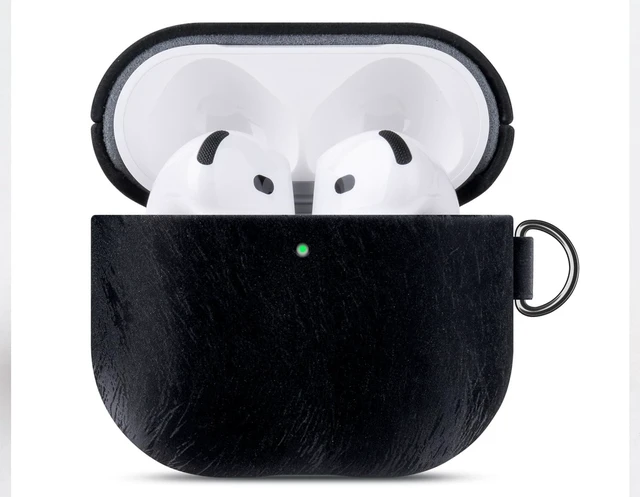 Alt view image 4 of 5 - LOPIE for AirPods 4 Case Cover, Vegan Leather with a Satin-Like Surface