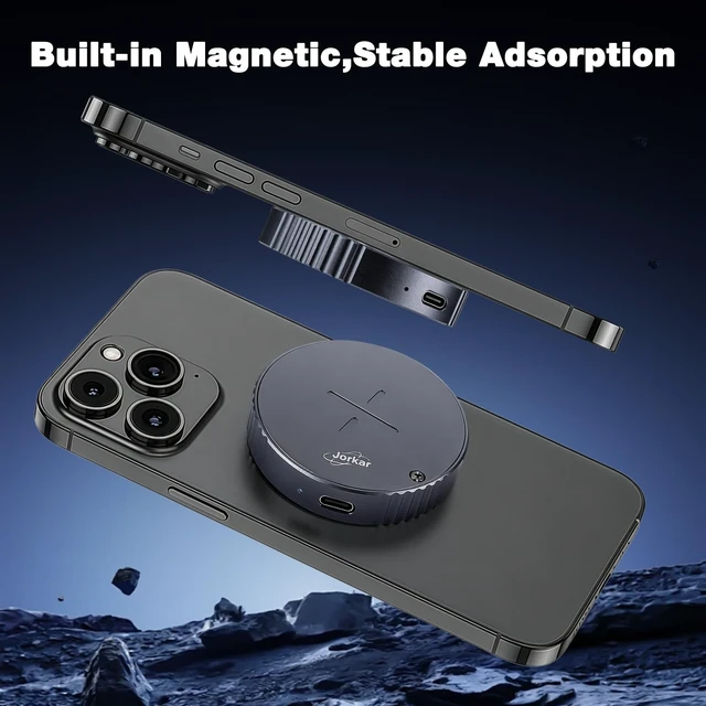 Alt view image 4 of 5 - Jorkar Magnetic M.2 2230 NVMe SSD Enclosure for iPhone 17 16 15 Pro Max ProRes, USB C 3.2 Gen2 10Gbps to External NVMe SSD Case for Mac, iPad Pro, Android