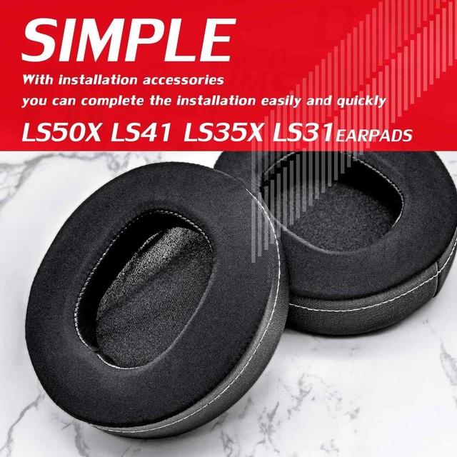Alt view image 5 of 5 - DIMOST LS50X Replacement Ear Pads Compatible with LS50X LS35X LS41 LS31 Headset (Cooling Gel Fabric)