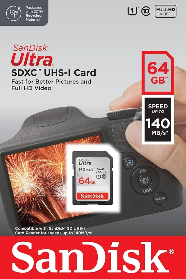 Alt view image 3 of 5 - SanDisk 64GB Ultra SD Memory Card Class 10 (3 Pack) SDSDUNB-064G-GN6IN