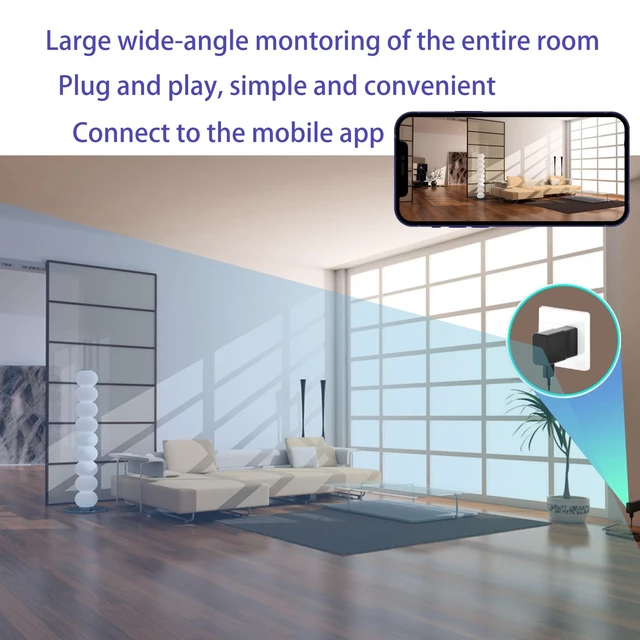 Alt view image 4 of 5 - ZHOLIRNI USB Charger Hidden Camera 1080P, Indoor Security Camera with Night Vision and Motion Detection for Home & Baby Monitor