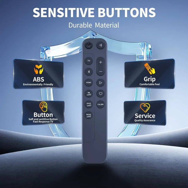 Alt view image 5 of 5 - FQOUG Replacement for JBL 5.1.2 Soundbar Remote Control, Compatible with Sound bar BAR 1300, BAR 1000, BAR 800, Bar 1300X, JBLBAR1300BLKAM, JBLBAR1000PROBLKAS, JBLBAR800PROBLKAS