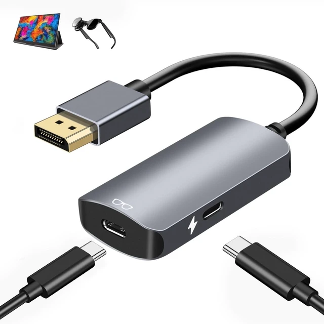 Main image of DisplayPort to USB C Adapter, 4K@120Hz DisplayPort Source to USB C Monitor