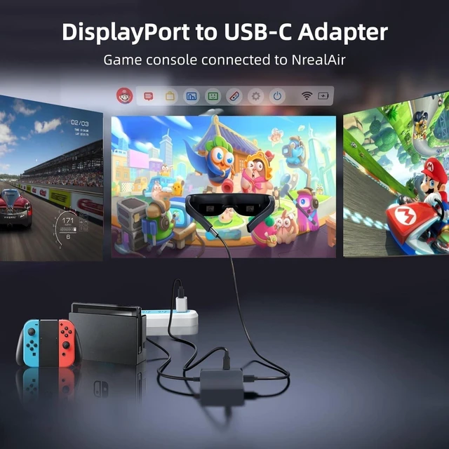 Alt view image 3 of 5 - DisplayPort to USB C Adapter, 4K@120Hz DisplayPort Source to USB C Monitor