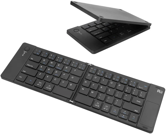 Main image of Rii RK808 Foldable Bluetooth Keyboard with Touchpad