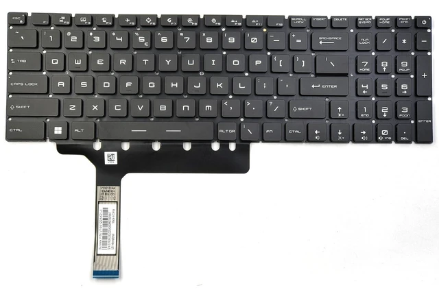 Main image of KGIGIBE Per-Key RGB Backlit Keyboard for MSI GE76 MS-17K3 GS76 GP76 Laptop
