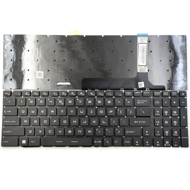 Alt view image 3 of 3 - KGIGIBE Per-Key RGB Backlit Keyboard for MSI GE76 MS-17K3 GS76 GP76 Laptop