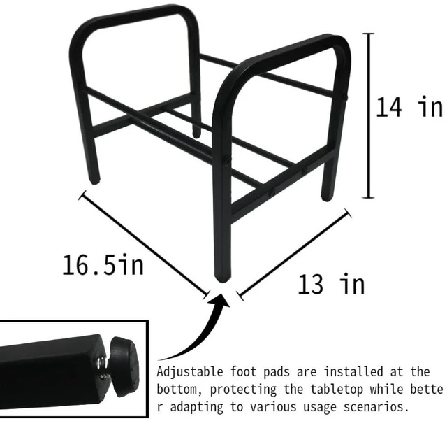 Alt view image 5 of 5 - 8OOKUAIO Vinyl Record Shelf - Heavy Duty Metal LP Holder for Vinyl Records ^^ 1-100 Capacity Single-Layer Record Bins for 12" Albums, Books, Magazines, Files(single-layer storage rack)