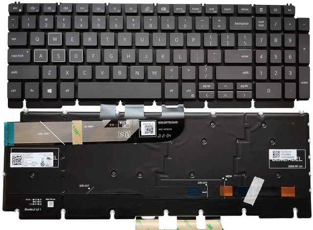 Main image of New Replacement Keyboard for Dell Ryzen Edition Gaming case G15 5510 5511 5515 5520 5525 5530 US Layout Laptop RGB Backlight