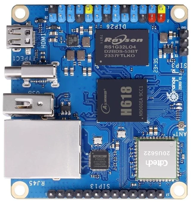 Main image of Orange Pi Zero 3 1G Allwinner H618 LPDDR4 Quad Core 64 Bit Single Board Computer, Support 4K Display WiFi Bluetooth