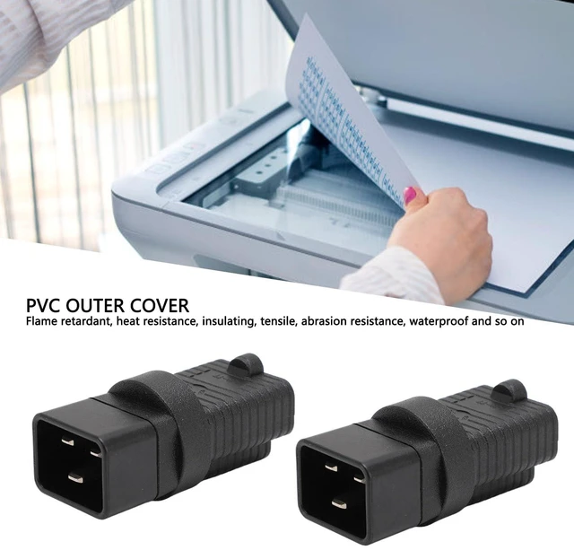 Alt view image 2 of 5 - IEC320 C20 to NEMA 5-15R Power Adapter, 2 Pack