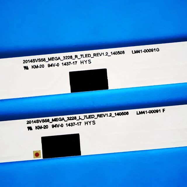 Alt view image 3 of 5 - XIMAIACC 12pcs LED Strips for BN96-32771A BN96-32772A UN58J5190AFXZA UN58J5190BF UE58H5200 V580HJ1-PD6 CY-HH058BGNN1H LM41-00091G LM41-00091F DMGE-580SMA-R3 UN58H5203 UA58J5200 2014SVS58 MEGA 3228 L R