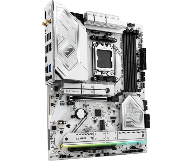 Alt view image 4 of 5 - MICRO CENTER AMD 7800X3D CPU with ASRock B850 Steel Legend Motherboard