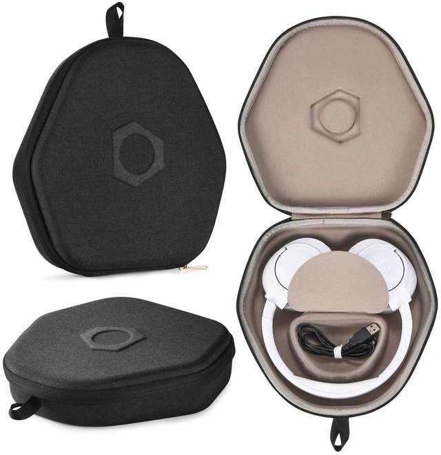 Main image of Hiyokurenri Headphones Case for JBL TUNE770NC/760NC/750BTNC/720BT/710BT/700BT Universal Hard Shell Carrying Pouch with Magnetic Closure for Over-Ear Headphones up to 7.95 (Black)