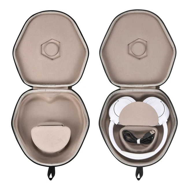 Alt view image 2 of 5 - Hiyokurenri Headphones Case for JBL TUNE770NC/760NC/750BTNC/720BT/710BT/700BT Universal Hard Shell Carrying Pouch with Magnetic Closure for Over-Ear Headphones up to 7.95 (Black)