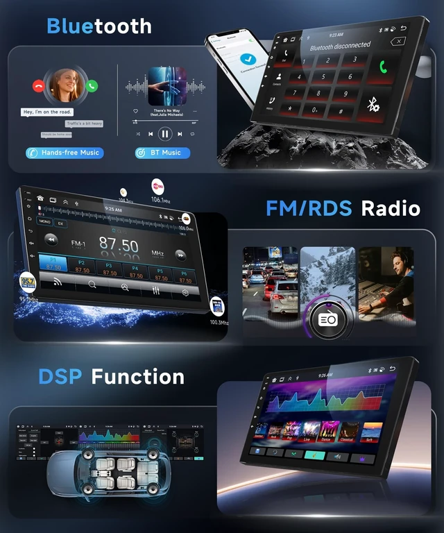 Alt view image 4 of 5 - 8 Core 6+128G Android 15 Car Stereo Radio for Toyota FJ Cruiser 2006-2023