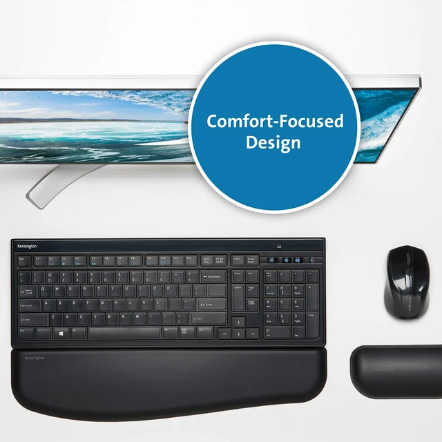 Alt view image 3 of 5 - Kensington Slim Type Wireless Quiet Keyboard (K72344US), Black