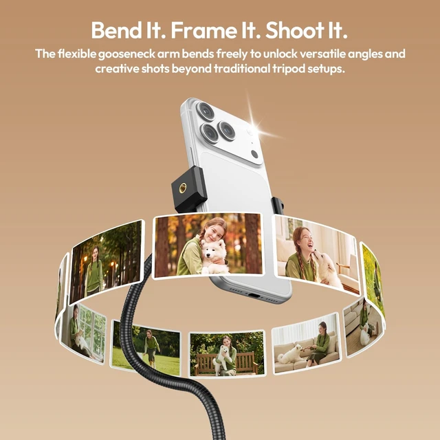 Alt view image 5 of 5 - ULANZI MT13 75'' Tall Phone Tripod with Gooseneck, Detachable Selfie Stick