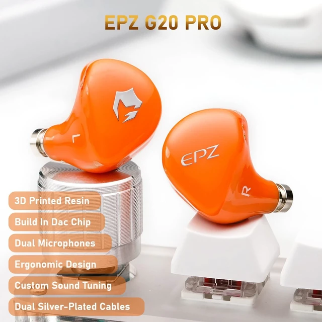 Alt view image 3 of 5 - EPZ G20 PRO IEM Gaming Earbuds Type-C in-Ear Monitor with EQ Adjustment