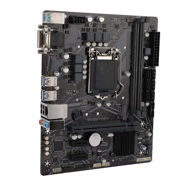 Alt view image 5 of 5 - PUSOKEI B460M D2V Motherboard, M ATX DDR4 Supports LGA 1200 10th Gen CPU, with 6X III Ports 1x M.2 Slot, for Core Pentium Celeron Series Processors
