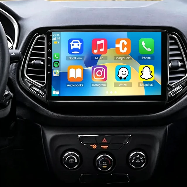 Main image of 4+64G Double Din Car Stereo Radio for Jeep Compass 2017-2020