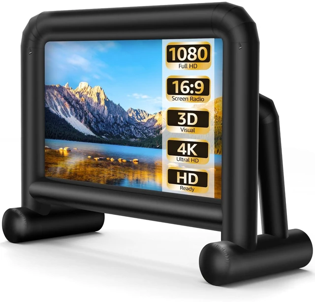 Main image of 20Ft Outdoor Inflatable Movie Screen Double-Sided Projection, with Build-in Air Blower Storage Bag, Easy to Set up, Perfect for Backyard Movie Nights, Themed Parties, and Other Celebrations