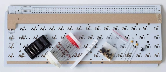Alt view image 4 of 5 - nullbits USB Nibble 65% 72 Key Programmable QMK Mechanical Keyboard Kit (White)