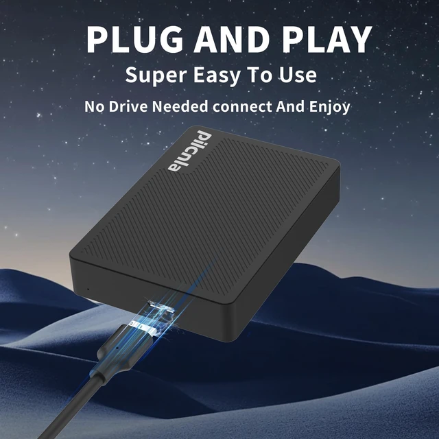 Alt view image 2 of 5 - PILCNLA 1TB Ultra Slim Portable External Hard Drive with Carrying Case, USB3.0 HDD Storage for Xbox One X/S, Xbox 360, PS4,PC, Desktop, Laptop, MacBook, Chromebook