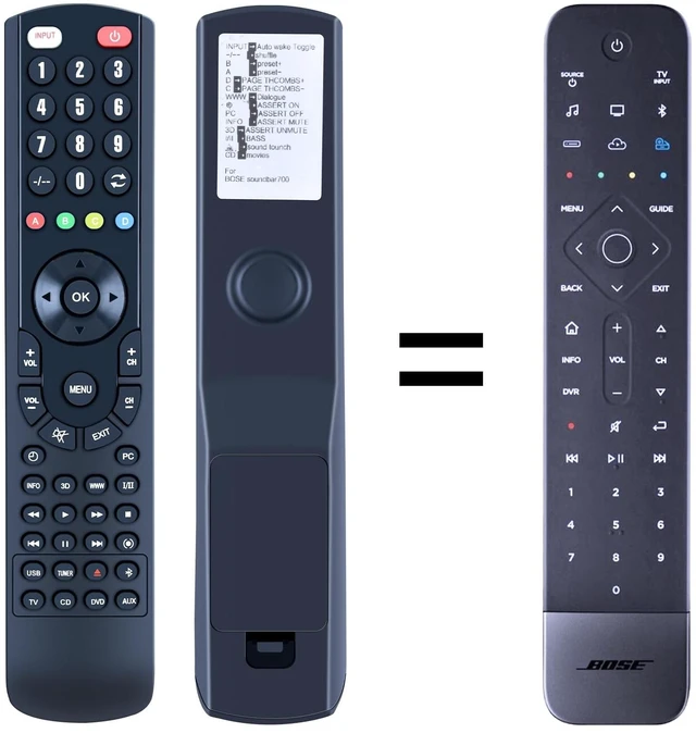 Main image of ZWP Replacement Remote Control for Bose Smart Soundbar 700 809954-0020 Only