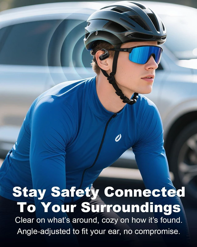 Alt view image 3 of 5 - Wantek Open Ear Bluetooth 5.4 Sports Headphones, ENC Mic, 50H Playtime