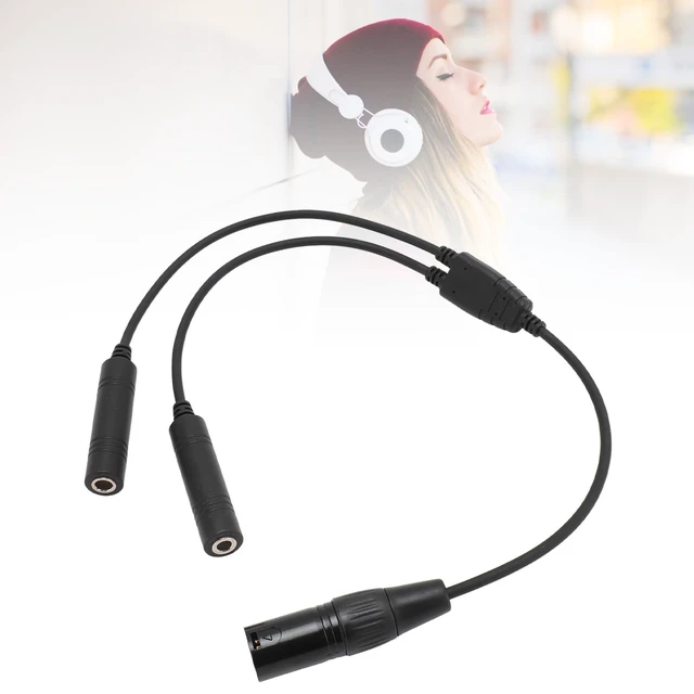 Alt view image 5 of 5 - GA Twin Plug to XLR Headset Adapter, Aviation Headset Adapter, Connector Cable (with) for Airbus, Commercial Pilots