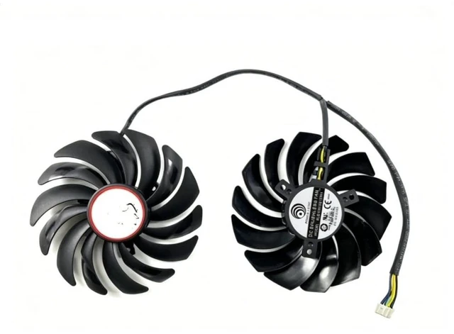 Main image of AKUYAO 95mm 4PIN PWM PLD10010B12HH PLD10010S12HH Graphics Card GPU Cooling Fan for MSI RX470 RX480 RX570 RX580 Gaming Red Dragon