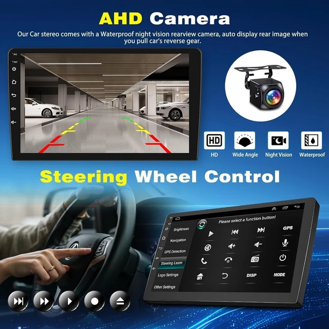 Alt view image 5 of 5 - Car Stereo for Subaru BRZ 2012-2016 Double Din Android 14 Car Radio Head Unit with Carplay Android Auto Bluetooth Navi SWC Split Screen 9" Touchscreen GPS WiFi Navi FM Backup Camera, 2+32G