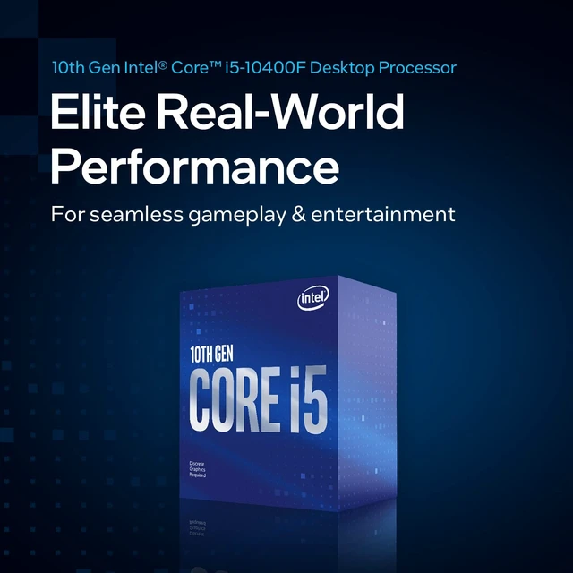 Alt view image 2 of 5 - Intel Core i5-10400F Desktop Processor 6 Cores up to 4.3 GHz Without Processor Graphics LGA1200 (Intel 400 Series chipset) 65W, Model Number: BX8070110400F