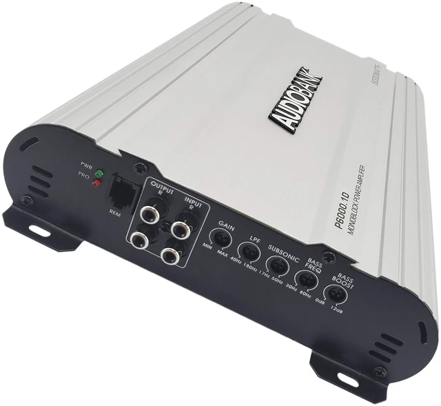 Alt view image 3 of 5 - AUDIOBANK P6001-G2 Gen 2 Monoblock Car Audio Amplifier, 6000W, 1 Ohm Stable, MOSFET Power Supply, Variable Low Pass Crossover & Bass Boost, Remote Level Control