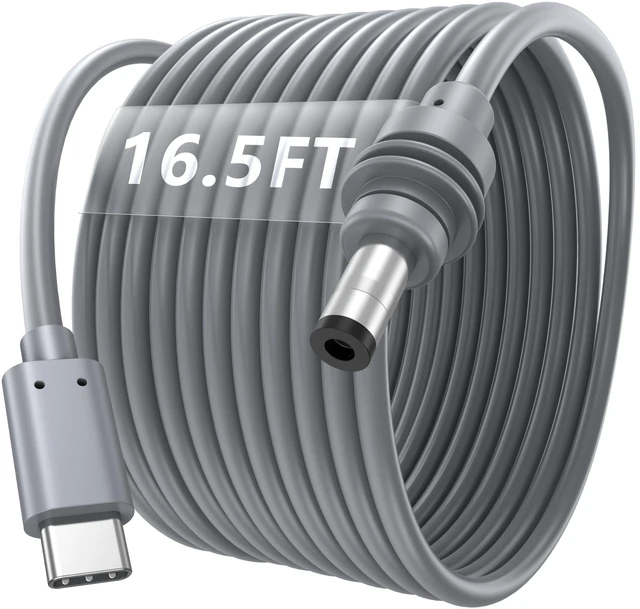 Main image of USB C to DC Power Cable for Starlink Mini USB C Cable 16.5FT 18AWG Type C Power Cord Input 100W USB Type C to Barrel Cord 5521 Compatible with 100W+ PD Source Waterproof