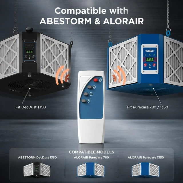 Alt view image 2 of 5 - Remote Control Compatible with ALORAIR/ABESTORM Air Filtration System
